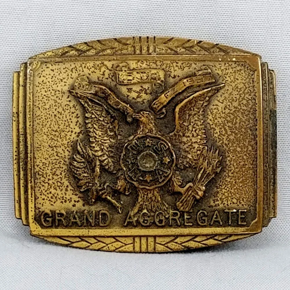 Belt Buckle 5th Grand Aggregate U.S. Revolver‎ Association Robbins Co Attleboro